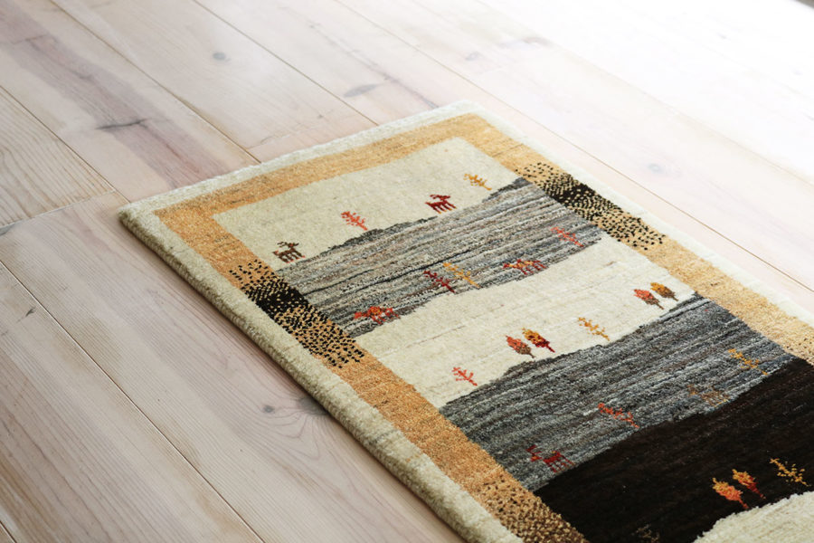 グレーパープルギャッベ【80-4631】 | ギャッベショップ東京・MUSUBI