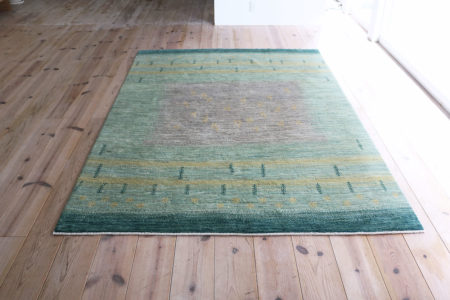 ブルーグレーギャッベ【170-9994】