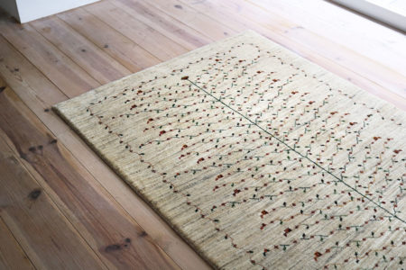 原毛生命の樹ギャッベ【120-4598】